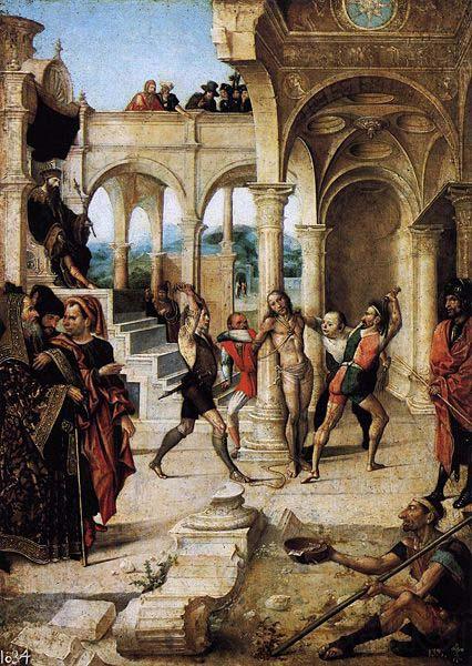 Alejo Fernandez The Scourging of Christ Spain oil painting art